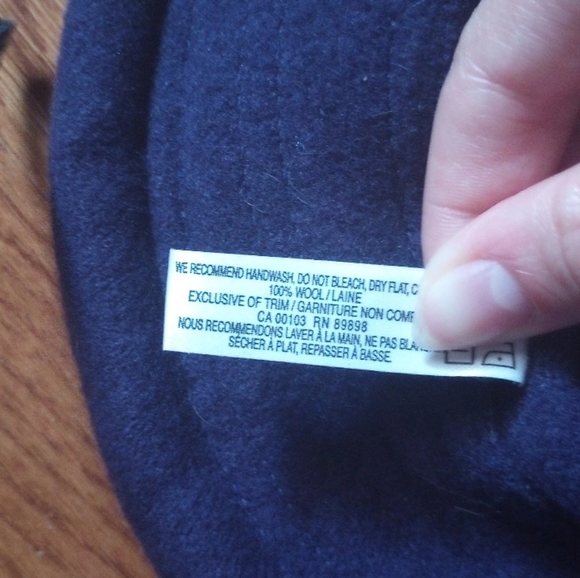 Vintage Purple 100% Wool Hat - Picture 3 of 4